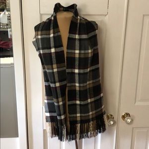 Plaid Cashmere Scarf